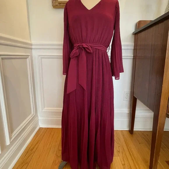 Burgundy dress best sale lulus